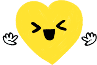 Gif animé coeur heureux